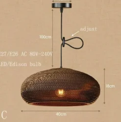 Origami LED Pendant Lamp - Modern Paper Light Shade