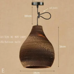 Origami LED Pendant Lamp - Modern Paper Light Shade