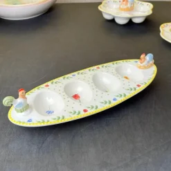 Oster-Tulpen-Geschirrset – Frühlingsinspiriertes Serviergeschirr aus Keramik