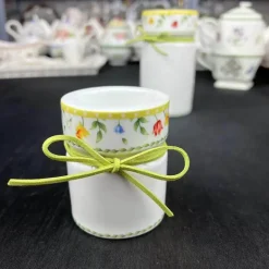 Oster-Tulpen-Geschirrset – Frühlingsinspiriertes Serviergeschirr aus Keramik