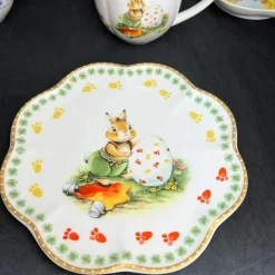 Oster-Tulpen-Geschirrset – Frühlingsinspiriertes Serviergeschirr aus Keramik