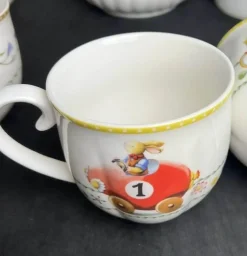 Oster-Tulpen-Geschirrset – Frühlingsinspiriertes Serviergeschirr aus Keramik