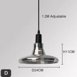 Oval Pendant Lamp - Modern Nordic Ceiling Light Fixture