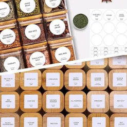 5oz Vorratsgläser aus Glas mit Bambusdeckel für Tee- und Kaffeebohnen