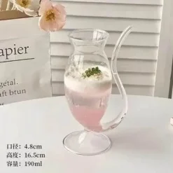 Paar Glasbecher-Set – Herz, Liebesvogel, Cocktail-Tee-Kaffeetassen