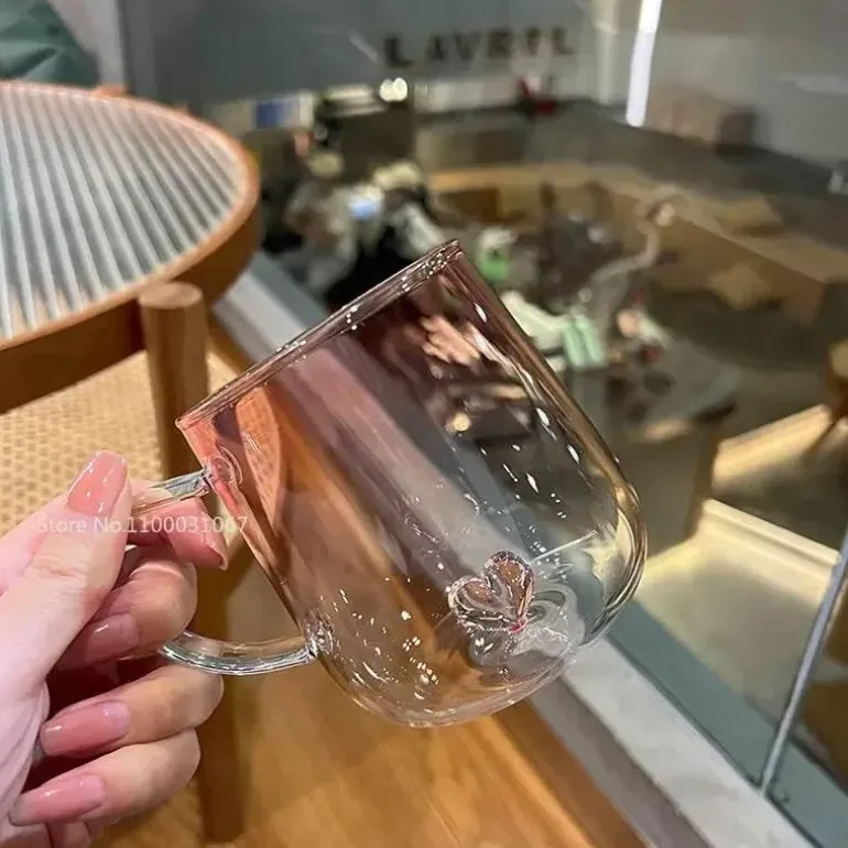 Paar-Glasbecher - Romantisches Trinkgeschirr mit Farbverlauf, 2er-Set