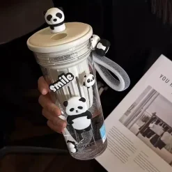 Panda-Wasserflasche – entzückender wiederverwendbarer Getränkebehälter für Kinder und Erwachsene