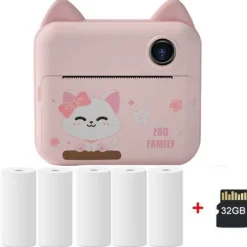 Pastel Sofortbildkameradrucker – Tragbarer digitaler Fotodrucker