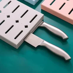 Pastellblauer Messer-Organizer zur Wandmontage – 2er-Pack