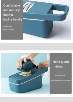 Pastellfarbener Gemüseschneider – Multifunktionales Küchenwerkzeug