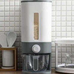 Pastellfarbener Reisspender – Feuchtigkeitsbeständiger Getreidebehälter