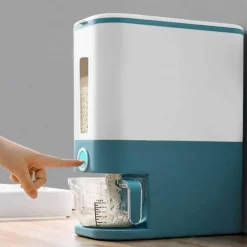 Pastellfarbener Reisspender – Feuchtigkeitsbeständiger Getreidebehälter