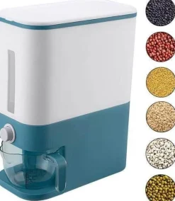 Pastellfarbener Reisspender – Feuchtigkeitsbeständiger Getreidebehälter