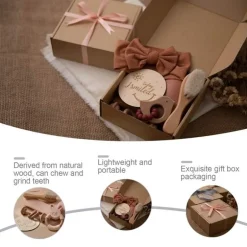 Pastellfarbenes Babyparty-Geschenkset – Entzückende Essentials für Neugeborene
