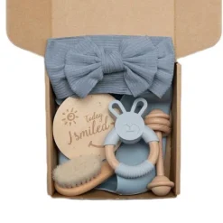 Pastellfarbenes Babyparty-Geschenkset – Entzückende Essentials für Neugeborene