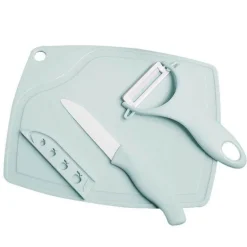 Pastellfarbenes Hackset - 3-teiliges Kochbesteck