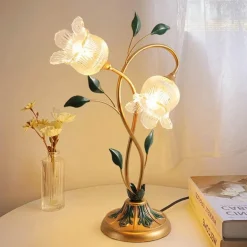 Pastoral Rose Tischlampe - Dekorative Akzentbeleuchtung