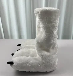 Pelzige Bärenklauen-Hausschuhe – Bequeme Winterhausschuhe