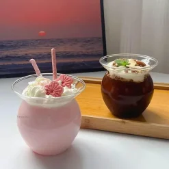 Personalisierte hitzebeständige Perlmilchteetassen für Partys