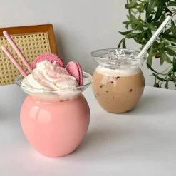 Personalisierte hitzebeständige Perlmilchteetassen für Partys