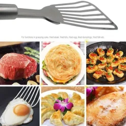 Pfannenwender aus Edelstahl – Küchenutensil zum Braten von Eiern und mehr