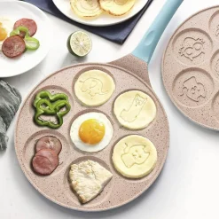 Pfannkuchenpfanne mit Cartoon-Tiermotiv – 7-förmige Hochleistungs-Grillplatte