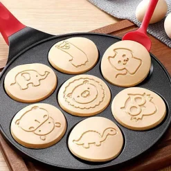 Pfannkuchenpfanne mit Cartoon-Tiermotiv – 7-förmige Hochleistungs-Grillplatte