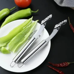 Pfefferentkerner-Messer - Melonen- und Gurkenkernentferner