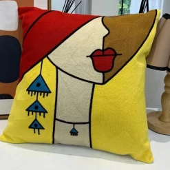 Picasso Abstrakter Kissenbezug - Besticktes Sofa-Auto-Dekor