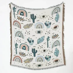 Picknickmatten-Sofabezug mit Geo-Quaste – Outdoor-Matte und Sofaschutz