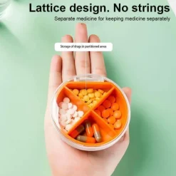 Pillendose – Tragbares Reiseetui für Medikamente