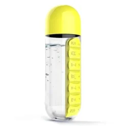 Pillendosierer-Wasserflasche – Täglicher Medikamenten-Tracker