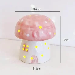 Pilz Keramik Nachttischlampe - Verträumtes Nachtlicht