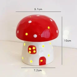 Pilz Keramik Nachttischlampe - Verträumtes Nachtlicht
