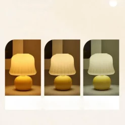 Pilz Tischlampe - Sanft leuchtendes Nachtlicht Dekor