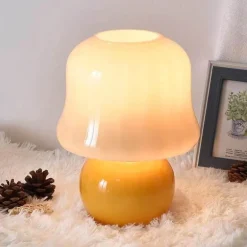 Pilz Tischlampe - Sanft leuchtendes Nachtlicht Dekor