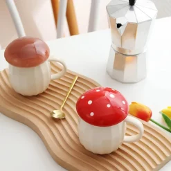 Pilz-Kaffeetasse - Kreative Keramiktasse