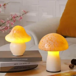 Pilz-Tischlampe – dekoratives Akzentlicht für die Inneneinrichtung