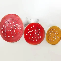 Pilz-Wandregal - Schwebendes Harzdekor