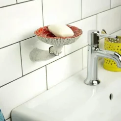 Pilz-Wandregal - Schwebendes Harzdekor