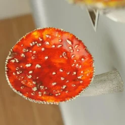 Pilz-Wandregal - Schwebendes Harzdekor