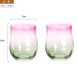 Pink Ripple Kristall-Weinglas-Set – Elegante Champagner-Rotweingläser