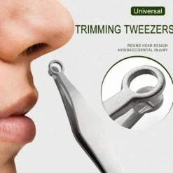 Pinzette zum Trimmen von Nasenhaaren – Pflegewerkzeug mit runder Spitze