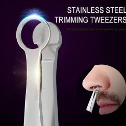 Pinzette zum Trimmen von Nasenhaaren – Pflegewerkzeug mit runder Spitze