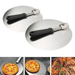 Pizzaschaufel aus Edelstahl – perfektes Backwerkzeug für Kuchen, Brot und Desserts