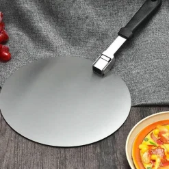 Pizzaschaufel aus Edelstahl – perfektes Backwerkzeug für Kuchen, Brot und Desserts