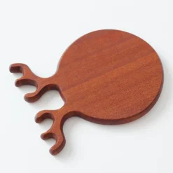 Pizzastein aus Holz – exquisites Design in Geweihform