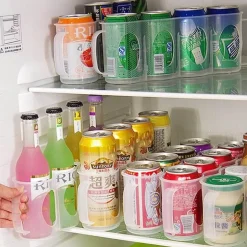 Platzsparende Getränkeaufbewahrung im Kühlschrank