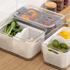 Platzsparende Kühlschrank-Organizer – Behälter-Aufbewahrungslösungen für eine clevere Aufbewahrung in der Küche