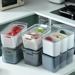 Platzsparende Kühlschrank-Organizer – Behälter-Aufbewahrungslösungen für eine clevere Aufbewahrung in der Küche